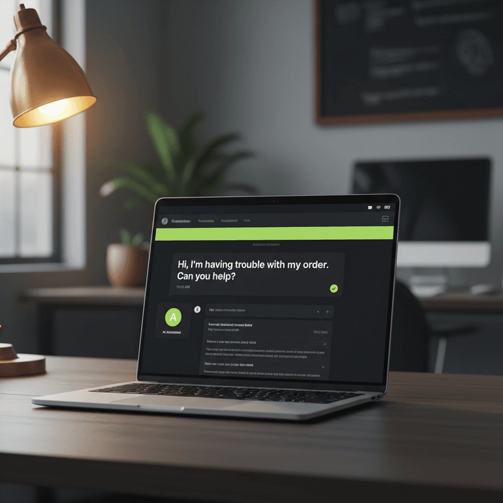AI assistant handling customer messages 24/7