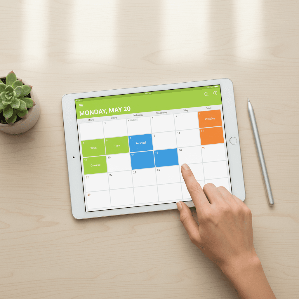 Calendar scheduling interface with automated booking