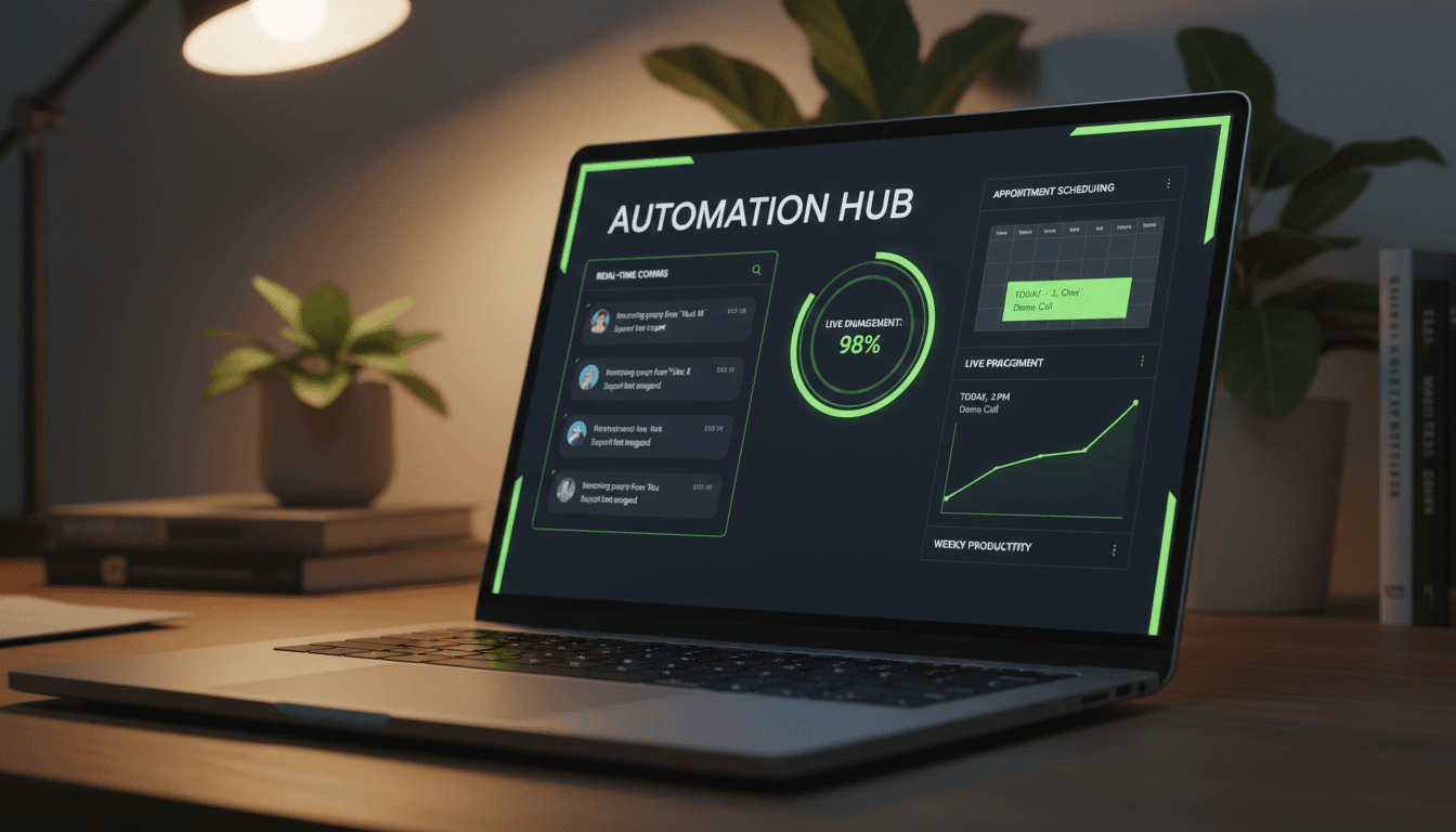 AI executive assistant dashboard monitoring lead follow-up and appointment automation